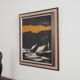 Painting „The Winter Aurora”, Scandinavian design, 1970s