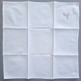 4 serviettes brodées