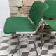 Pair of green DSC 106 chairs by Giancarlo Piretti