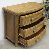 Chest of draweers  in braided rattan