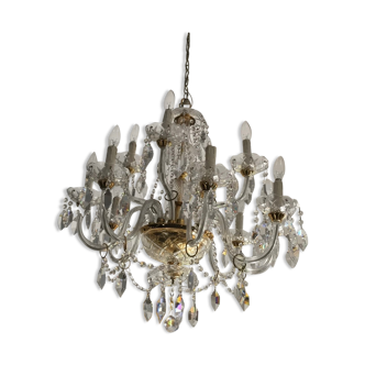 Lustre en crystal ancien