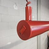 Vintage height adjustable red fluorescent tube lamp (Massive)
