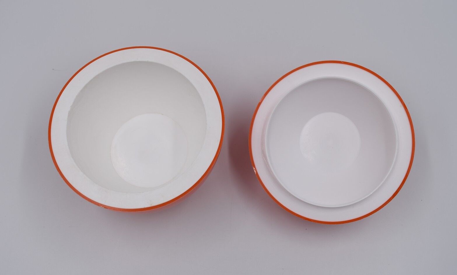 Vintage ice bucket in the shape of an orange apple