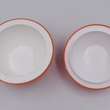 Vintage ice bucket in the shape of an orange apple