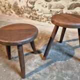 Pair of 1960s beechwood stools