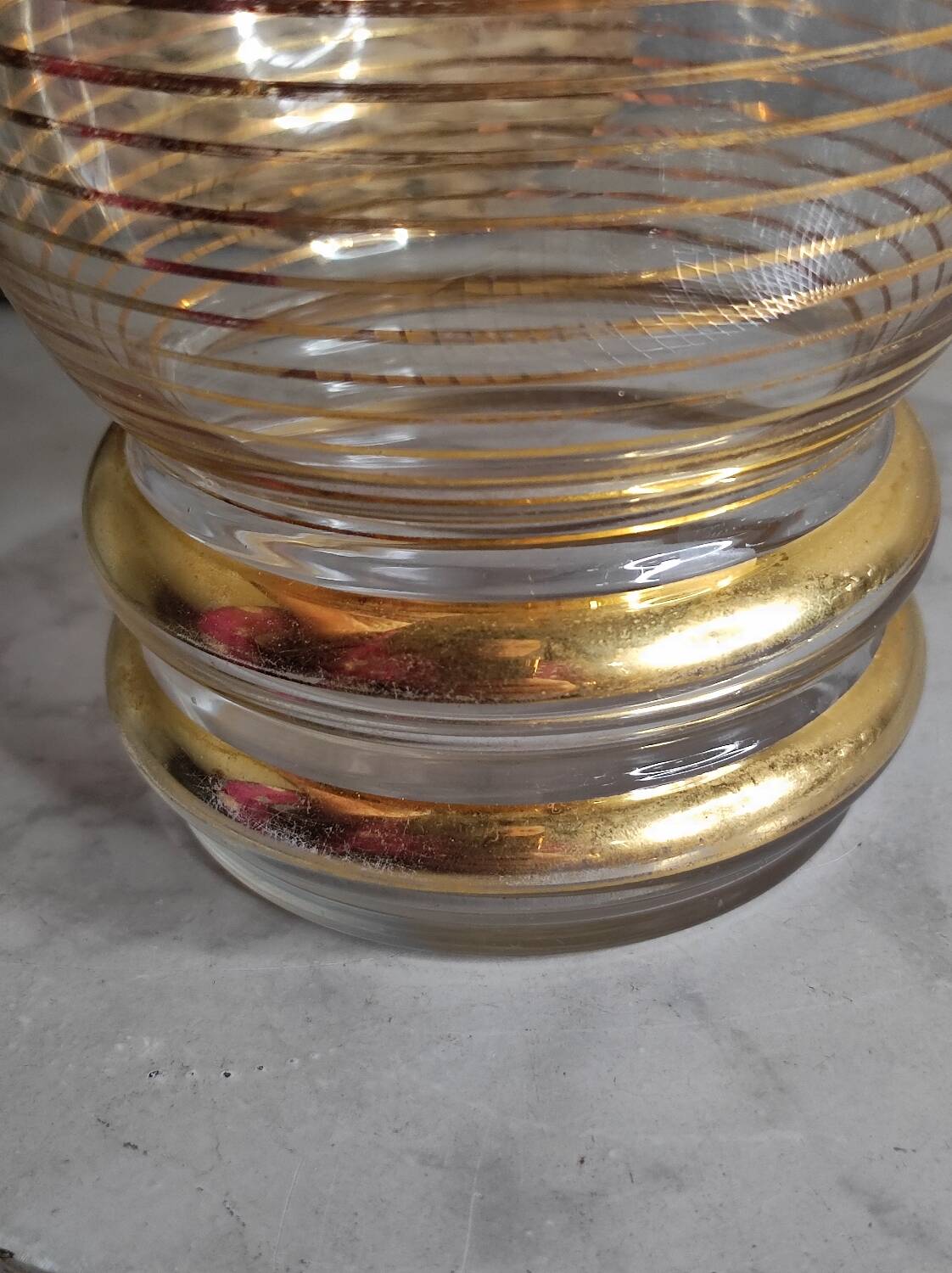 Golden liqueur service