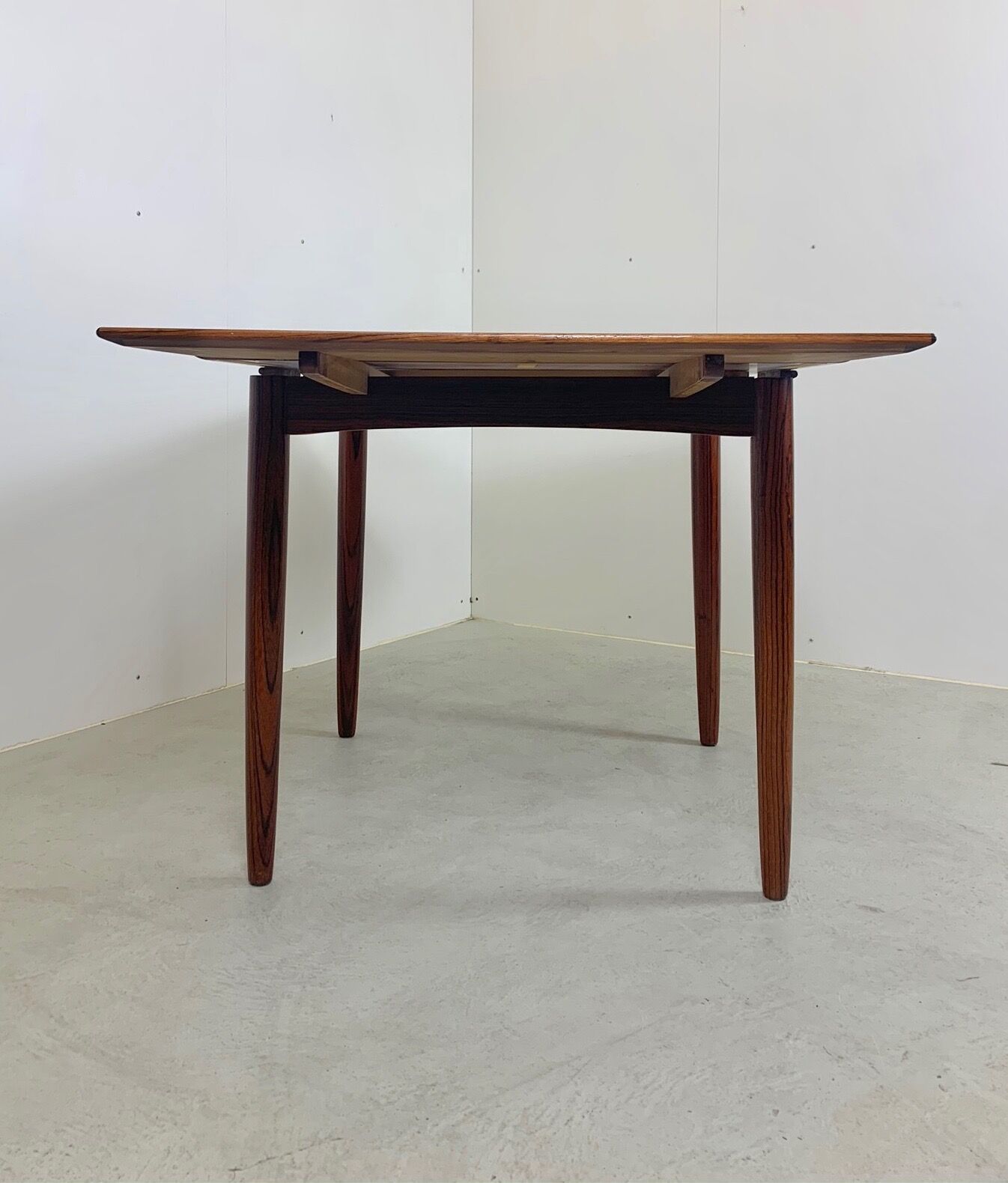 Square dining table in palisander by Lübke, 1960