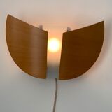 Pair of wooden sconces Lucid 1980