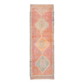Tapis de couloir turc 3x10, pêche, rouge, orange, 101x311 cm, SK 22019