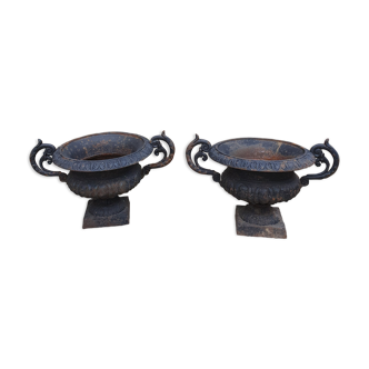 Pair of cast iron medicis