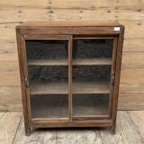 glass-fronted buffet in Burmese teak