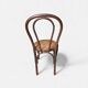 Vintage bistro chair in bent beech, caned seat – Thonet spirit