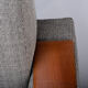 Reupholstered Danish Grey Vintage Sofa, 1960s