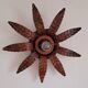 Old wooden wall light