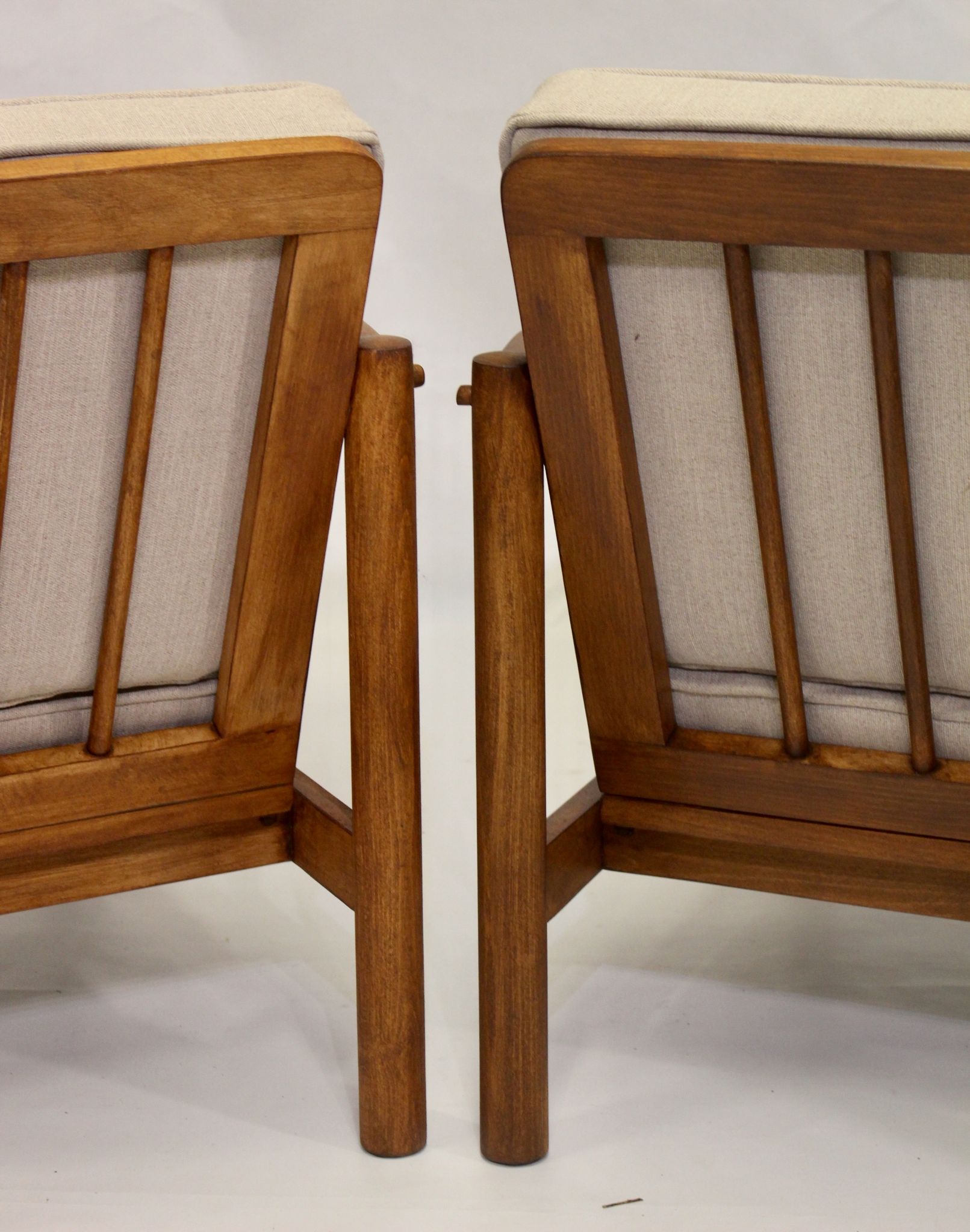 Pair of 60s Scandinavian style armchairs