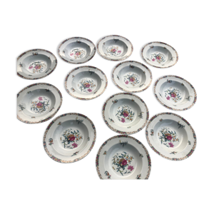 Lot de 12 assiettes creuses haviland