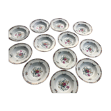 Lot de 12 assiettes creuses haviland pondichery