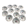 Set of 12 hollow plates haviland pondichery