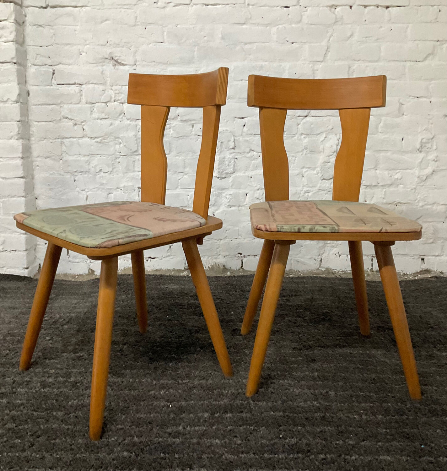 Pair of Scandinavian bistro chairs from the 50s-60s