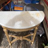 Console louis xvi estampille au fer chaud bardie