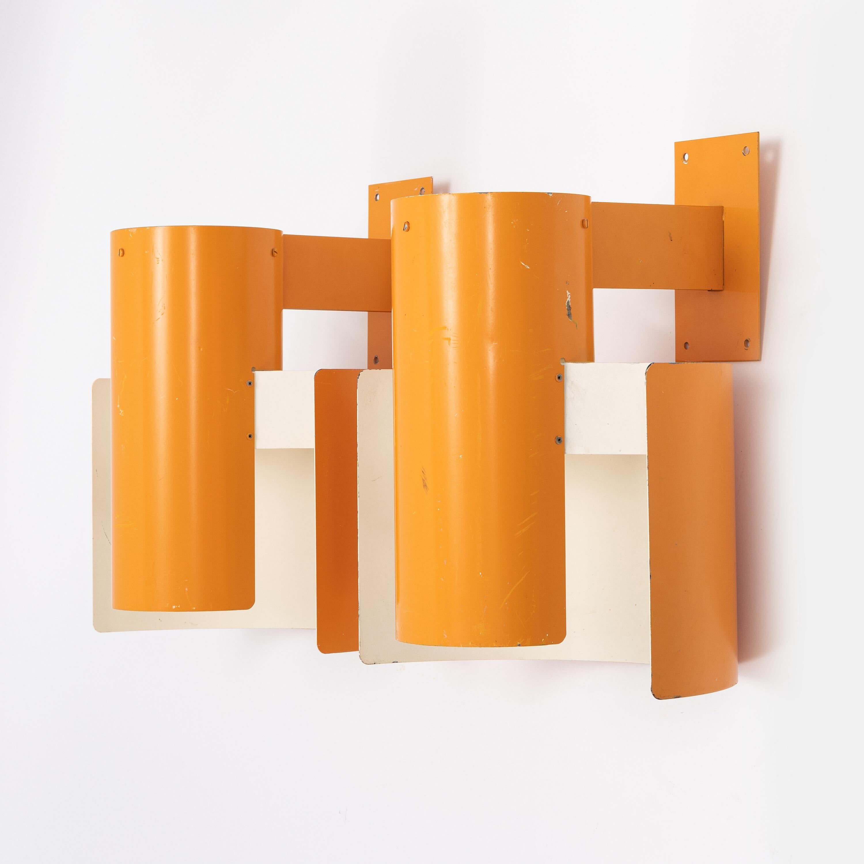 Large wall lamp by Bruno Herbst made in Sweden, 1970.