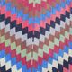 Vintage Turkish kilim, handwoven, 88x127 cm.