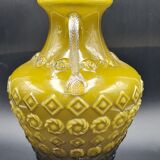 Italian opaline vase with molded pattern