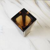 Amber Murano glass soliflore vase Sommerso 1970