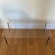 Coffee table glass and metal 50s