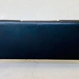 Vintage Danish retro Svend Skipper 3 person sofa in black leather 1960s