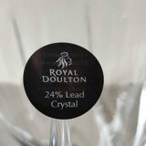 Set of 4 large red wine glasses/Royal Doulton Elegance. Made from high quality lead crystal. High 21 cm. New with box