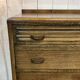 1950s English Art Deco oak chest of drawers