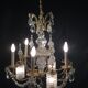 Chandelier bronze and crystal