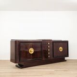 Art Deco sideboard in solid wood and marble