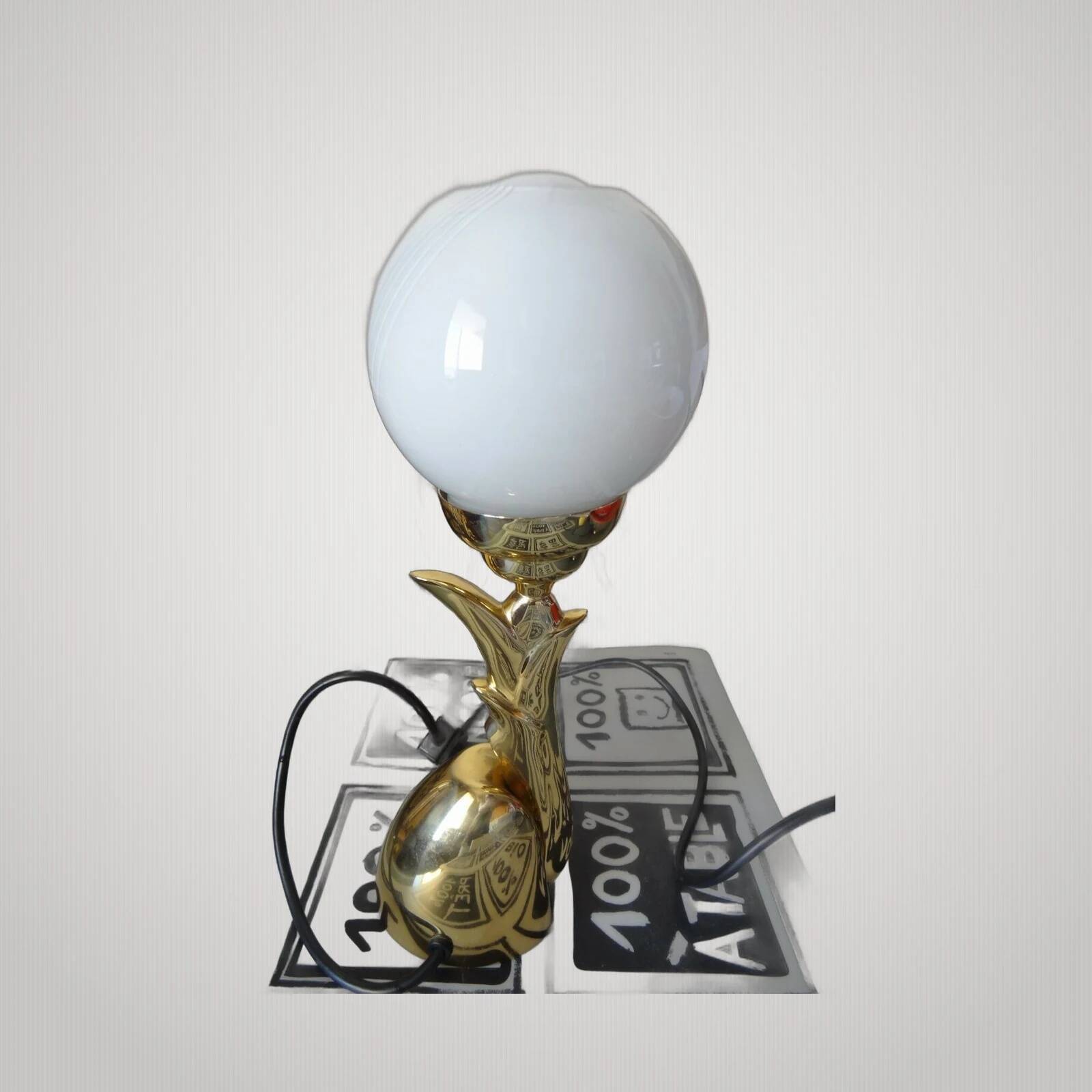 bronze lamp Italy Murano Venini?