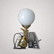 bronze lamp Italy Murano Venini?