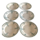 Flat plates in opaque porcelain from Gien "Venice"
