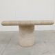 Angelo Mangiarotti Travertine side Table for Up&Up, Italy