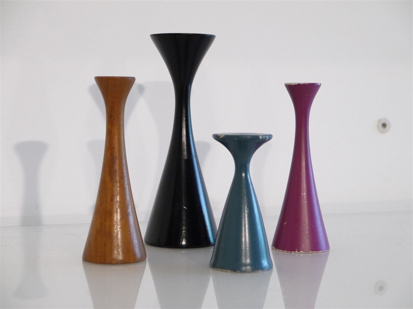 Lot of scandinavian candlesticks 1960