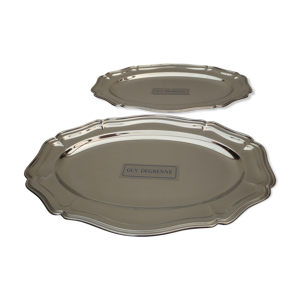 Duo de plats inox ovales