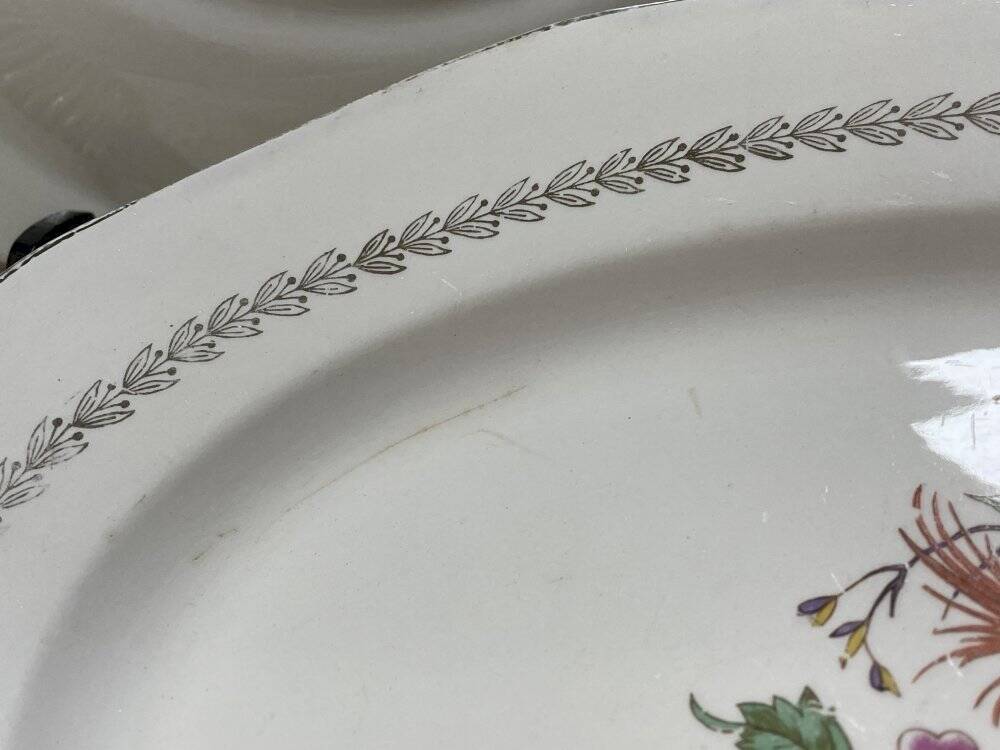 Lot de 2 plats de service Digoin & Sarreguemines Nanteuil