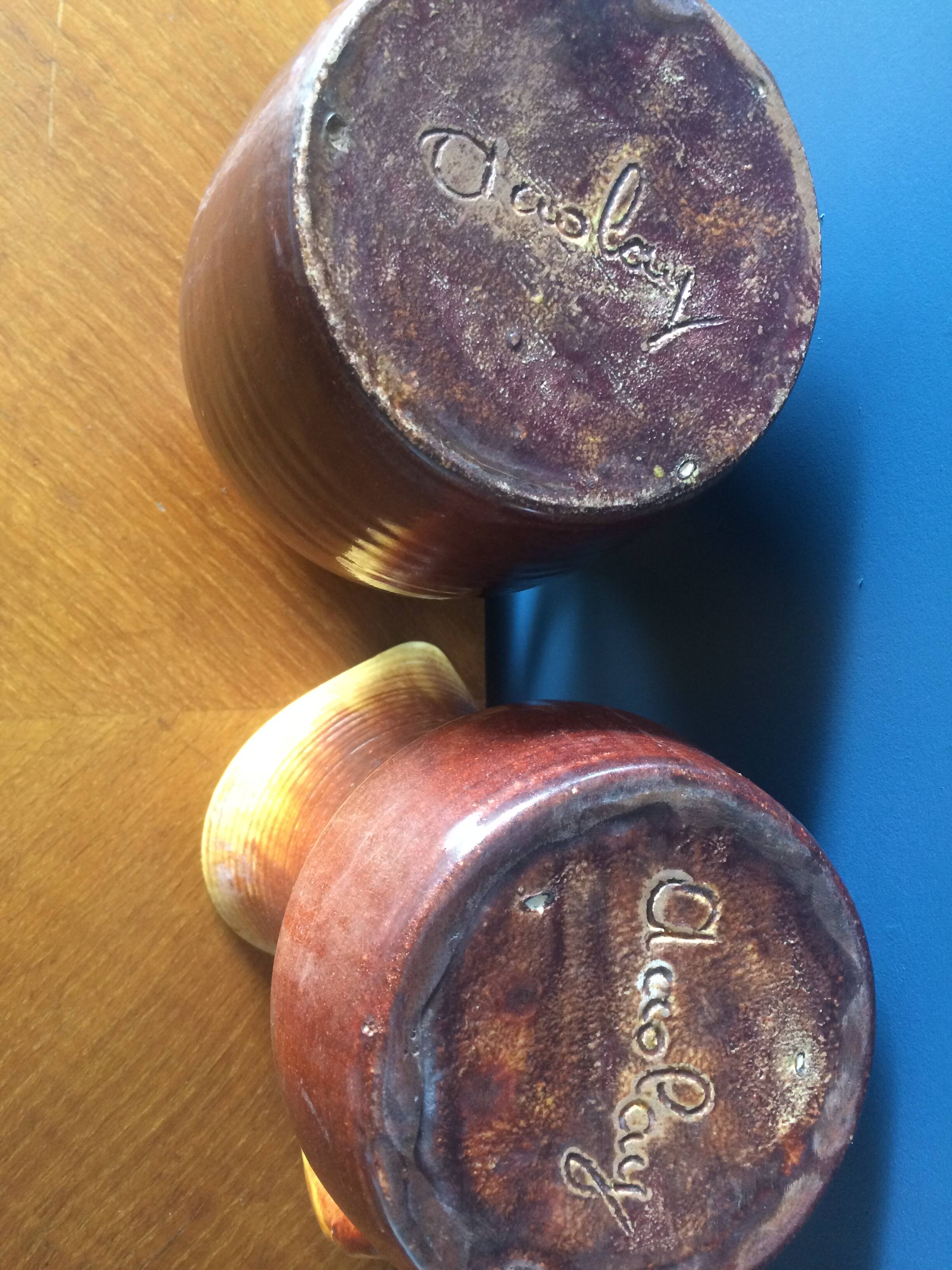 Set of 2 Accolay pitchers from the 1960s