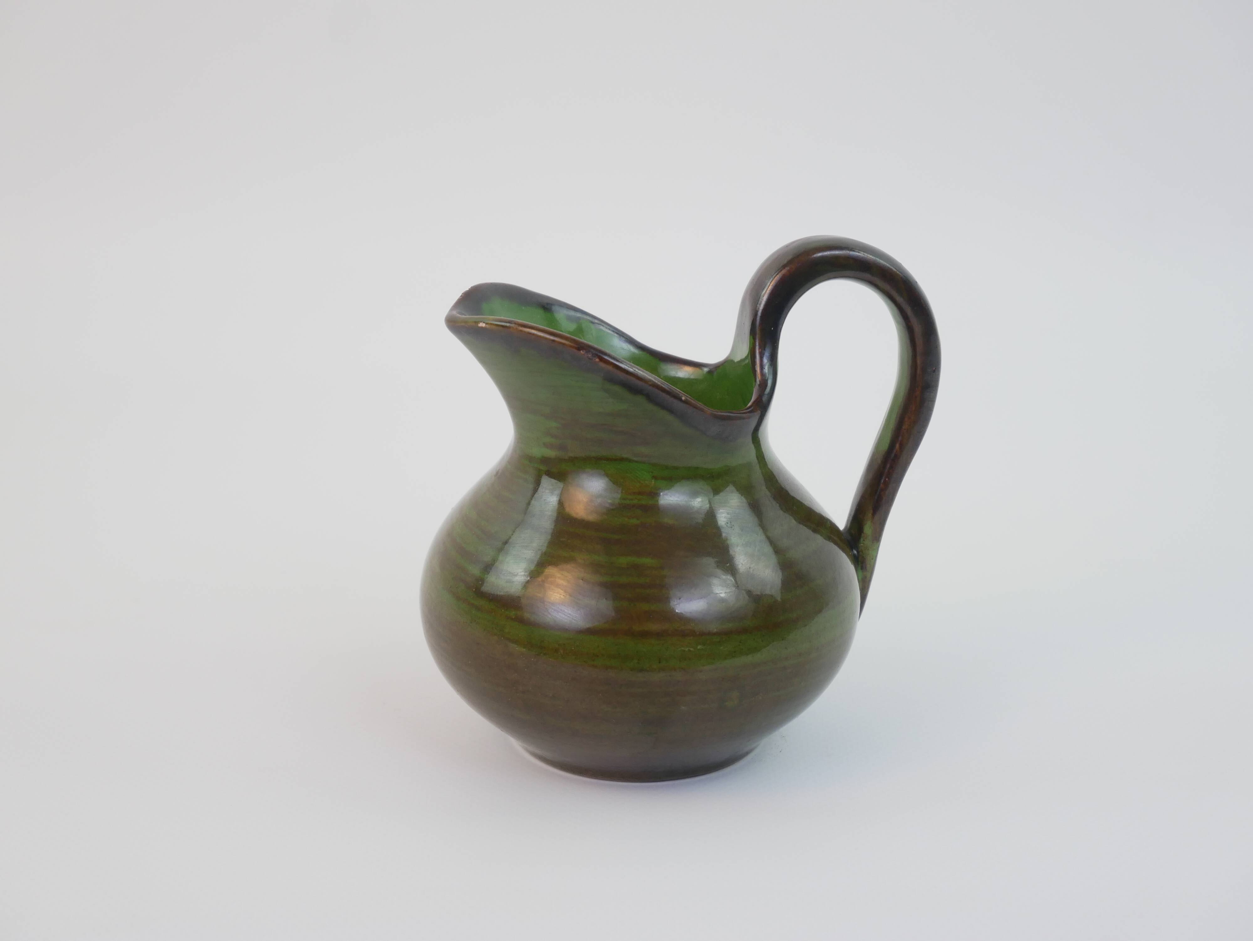 Petite verseuse / Saucière Saint Clément verte