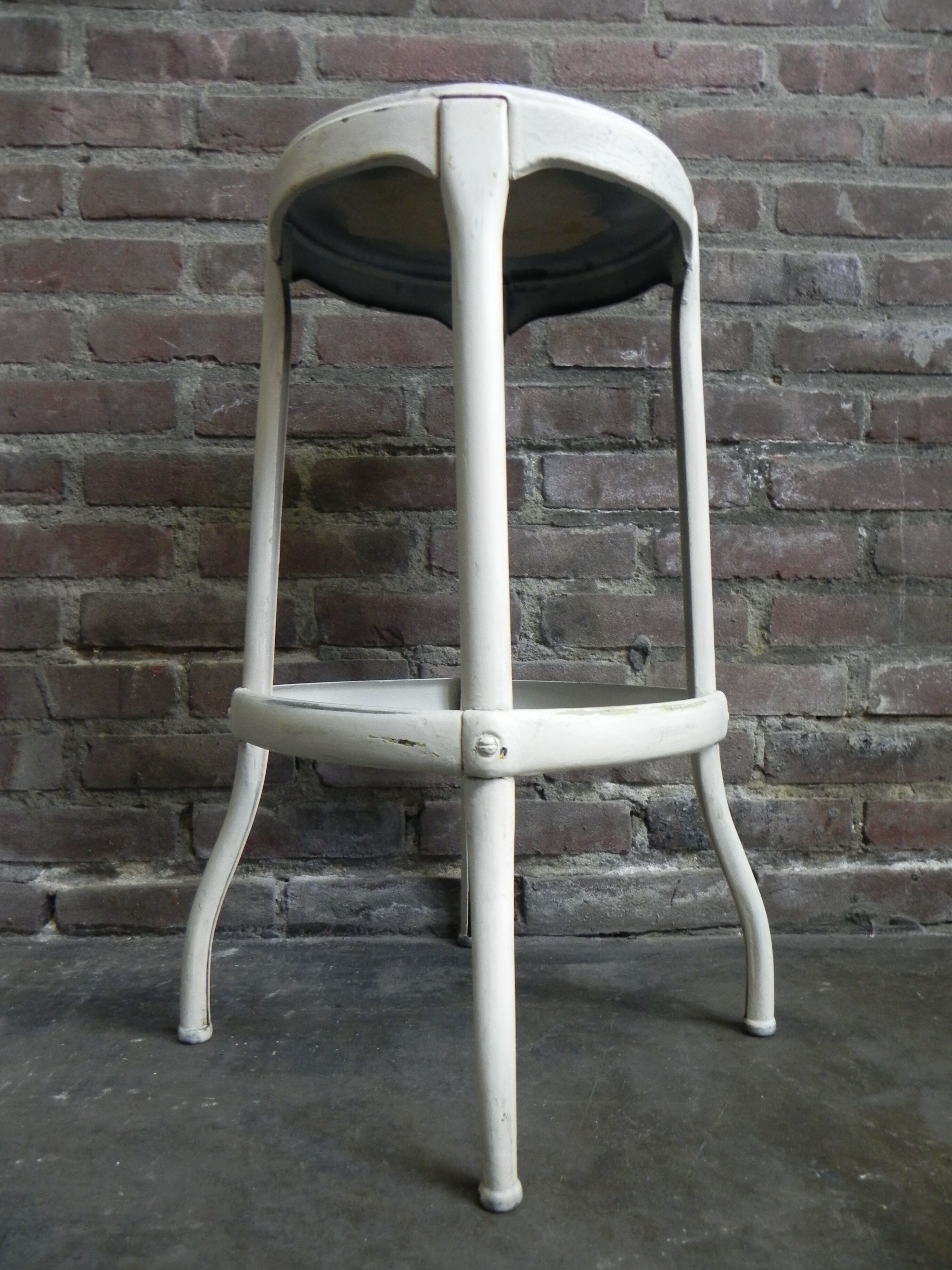 Industrial steel stool