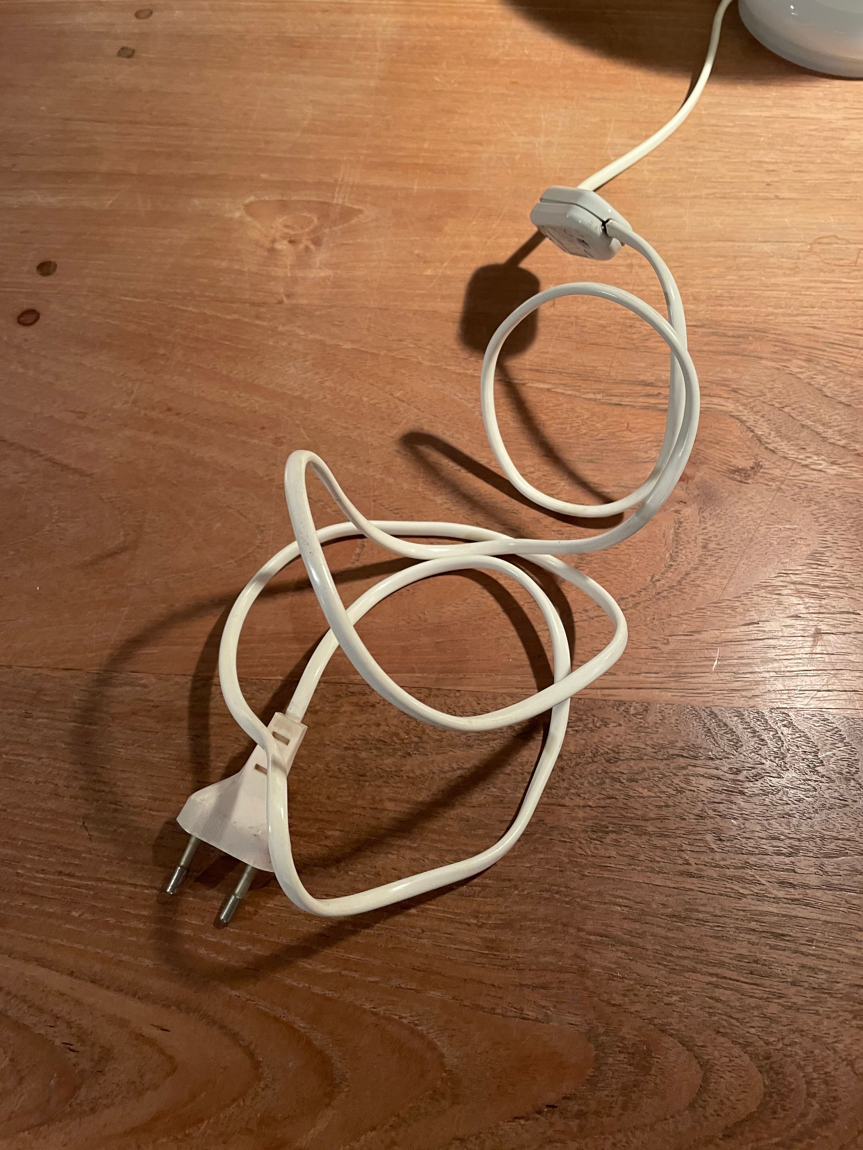 Murano table lamp, opaline glass