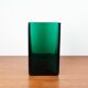 Minimalist mid-century glass block vase by Finncristall, Finland, 1960s.