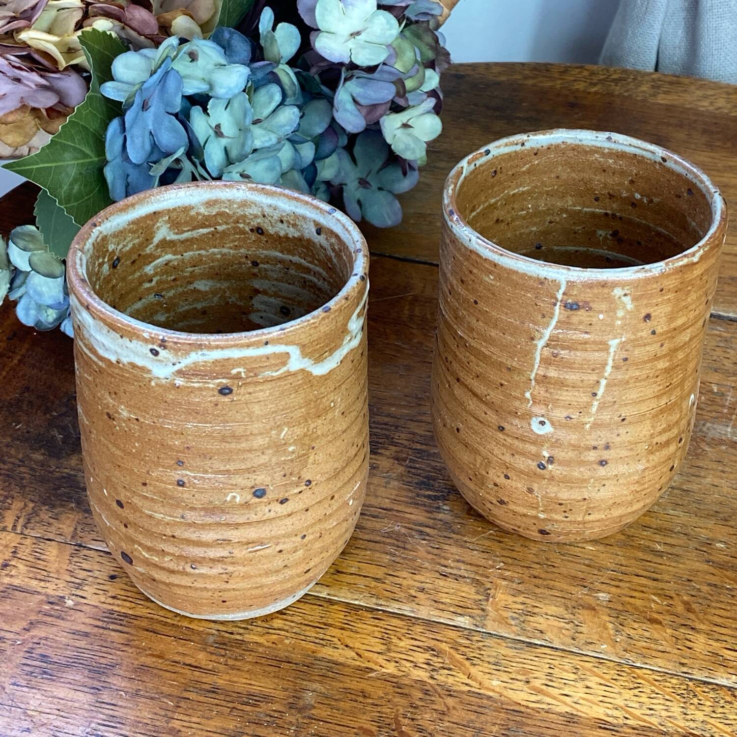 Pyrite stoneware mugs from Vallauris