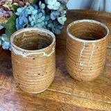 Pyrite stoneware mugs from Vallauris