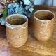 Pyrite stoneware mugs from Vallauris