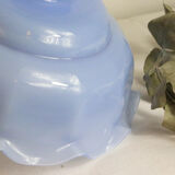 Blue glass pendant lamp, vintage